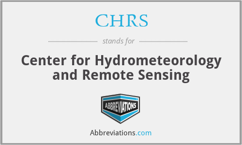 CHRS - Center for Hydrometeorology and Remote Sensing
