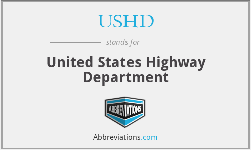 USHD - United States Highway Department