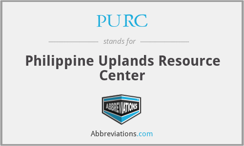 PURC - Philippine Uplands Resource Center