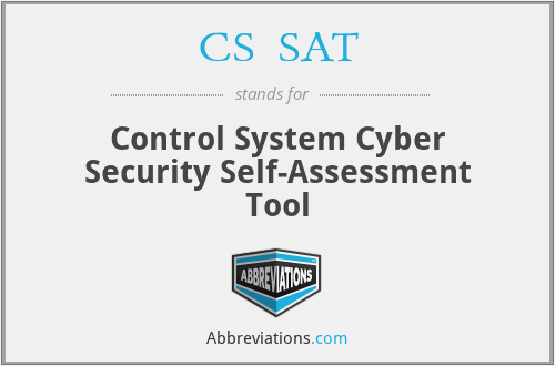 CS²SAT - Control System Cyber Security Self-Assessment Tool