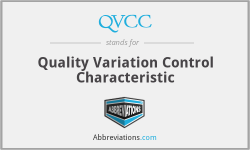 QVCC - Quality Variation Control Characteristic