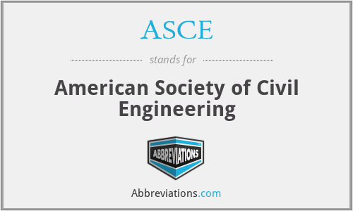 ASCE - American Society of Civil Engineering