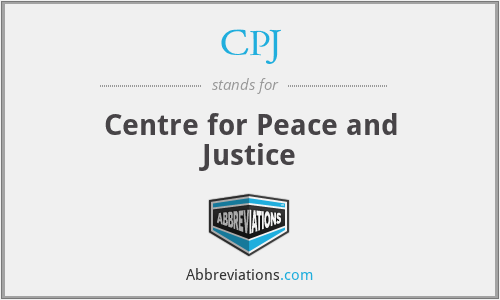 CPJ - Centre for Peace and Justice