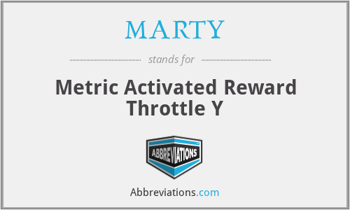 MARTY - Metric Activated Reward Throttle Y