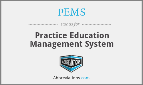 PEMS - Practice Education Management System