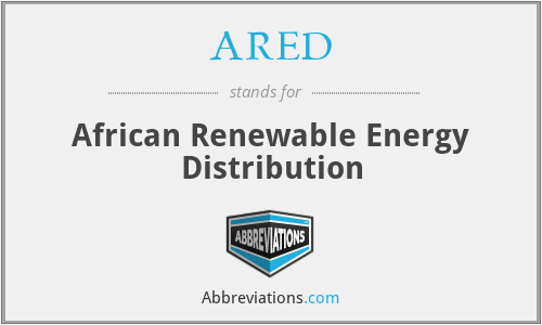 ARED - African Renewable Energy Distribution