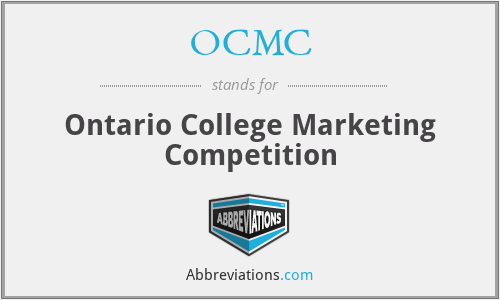 OCMC - Ontario College Marketing Competition