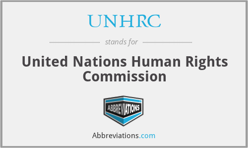 UNHRC - United Nations Human Rights Commission