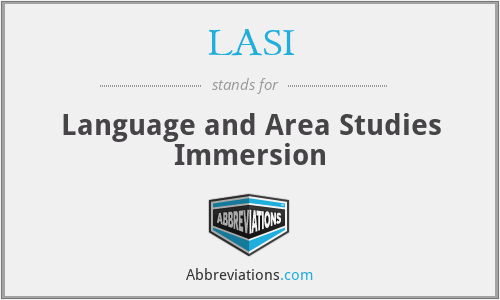 LASI - Language and Area Studies Immersion