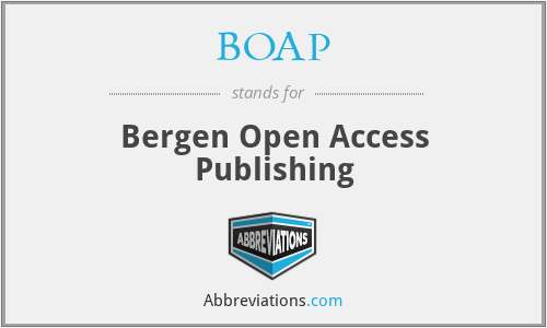 BOAP - Bergen Open Access Publishing