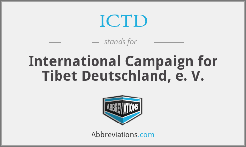 ICTD - International Campaign for Tibet Deutschland, e. V.