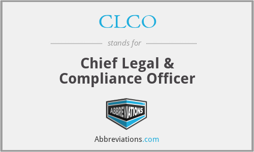 CLCO - Chief Legal & Compliance Officer