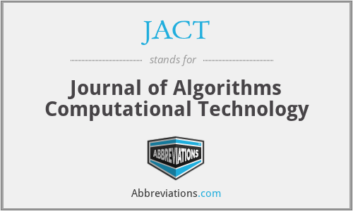JACT - Journal of Algorithms Computational Technology