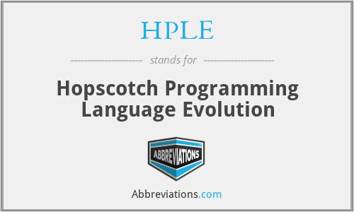 HPLE - Hopscotch Programming Language Evolution