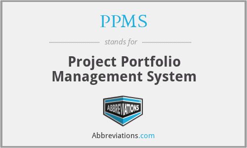 PPMS - Project Portfolio Management System