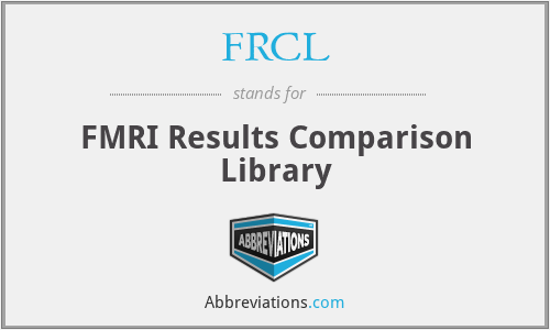FRCL - FMRI Results Comparison Library