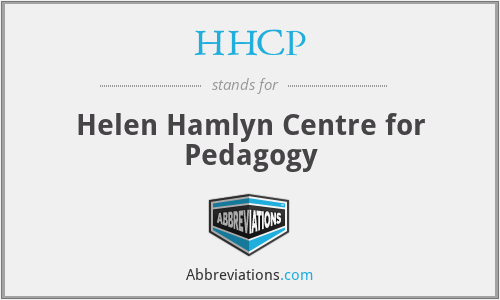 HHCP - Helen Hamlyn Centre for Pedagogy