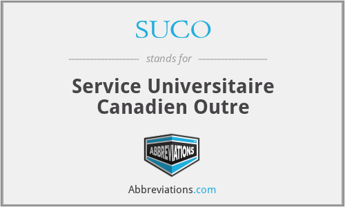 SUCO - Service Universitaire Canadien Outre