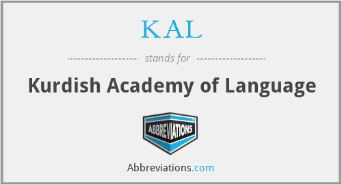 KAL - Kurdish Academy of Language