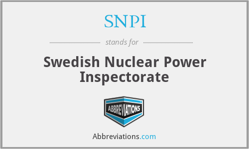 SNPI - Swedish Nuclear Power Inspectorate