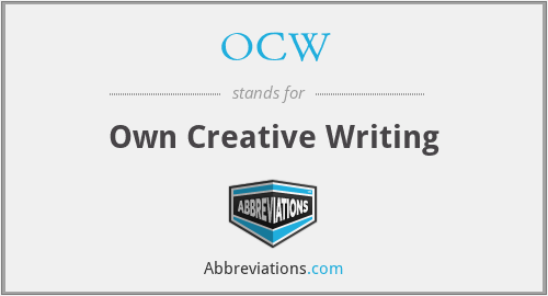 OCW - Own Creative Writing