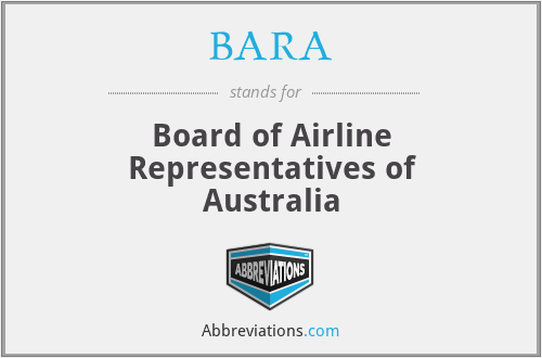 BARA - Board of Airline Representatives of Australia