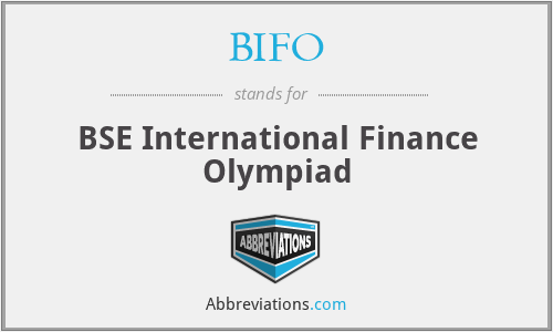 BIFO - BSE International Finance Olympiad
