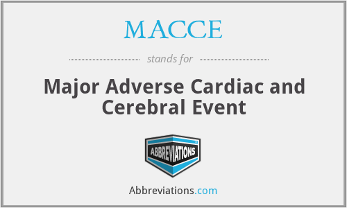 MACCE - Major Adverse Cardiac and Cerebral Event