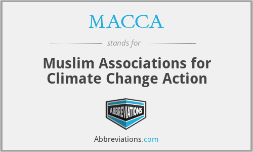 MACCA - Muslim Associations for Climate Change Action