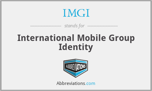 IMGI - International Mobile Group Identity