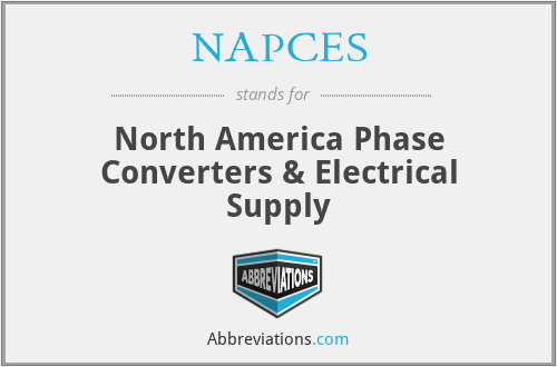 NAPCES - North America Phase Converters & Electrical Supply