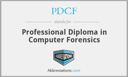 PDCF - Professional Diploma in Computer Forensics