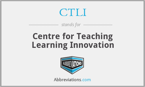 CTLI - Centre for Teaching Learning Innovation