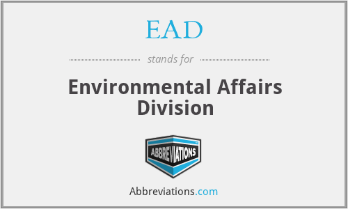 EAD - Environmental Affairs Division