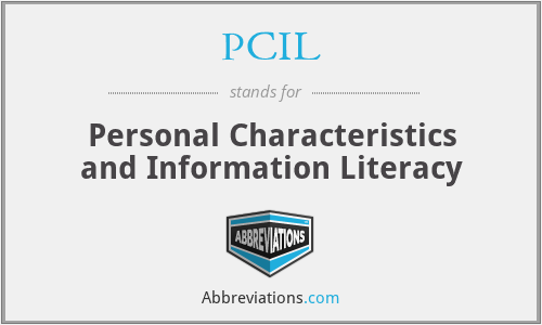 PCIL - Personal Characteristics and Information Literacy