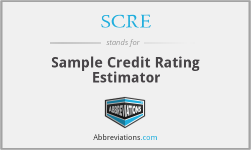 SCRE - Sample Credit Rating Estimator