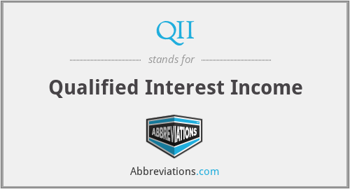 QII - Qualified Interest Income
