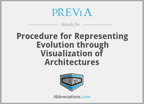 PREViA - Procedure for Representing Evolution through Visualization of Architectures