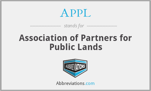 APPL - Association of Partners for Public Lands