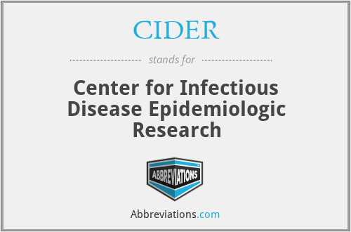 CIDER - Center for Infectious Disease Epidemiologic Research