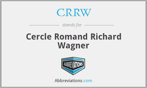 CRRW - Cercle Romand Richard Wagner