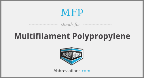 MFP - Multifilament Polypropylene