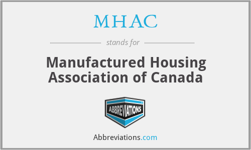 MHAC - Manufactured Housing Association of Canada
