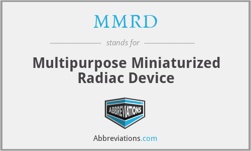 MMRD - Multipurpose Miniaturized Radiac Device