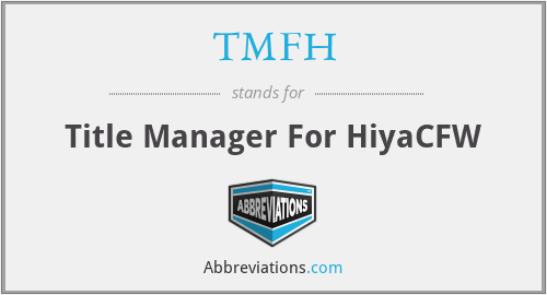 TMFH - Title Manager For HiyaCFW