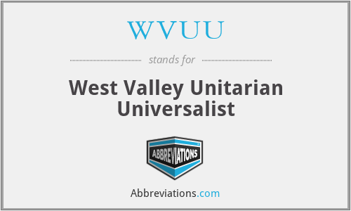 WVUU - West Valley Unitarian Universalist