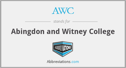 AWC - Abingdon and Witney College