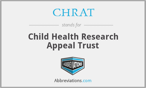 CHRAT - Child Health Research Appeal Trust