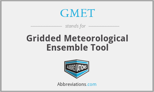 GMET - Gridded Meteorological Ensemble Tool