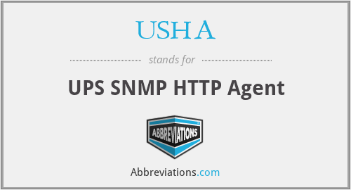 USHA - UPS SNMP HTTP Agent